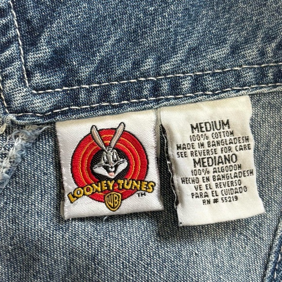 VINTAGE TWEEDY BIRD DENIM OVERALLS - Picture 4 of 4